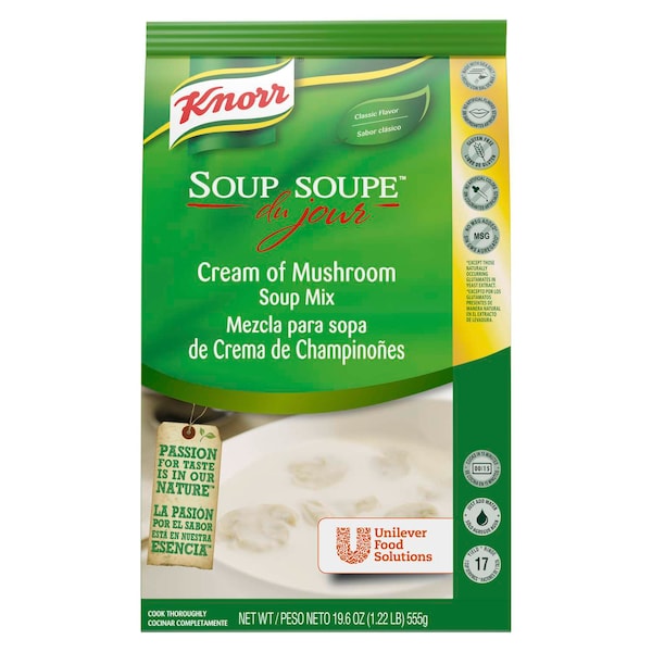 Knorr Soup Du Jour Soups Sdj Crm Mushroom 4 19.6 Oz., PK4